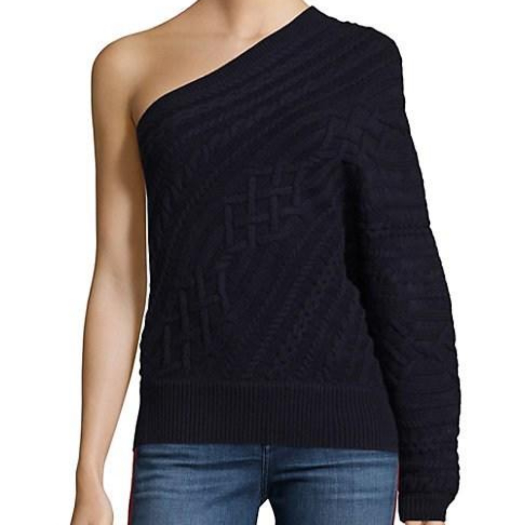 Nwt Joie Orella One Shoulder Wool Sweater